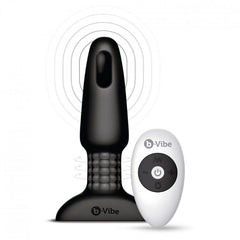 B-VIBE - RIMMING REMOTE CONTROL ANAL PLUG 2 BLACK - 53Xshop