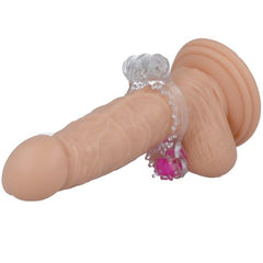CASUAL LOVE - RING VIBRATING DOUBLE PLEASURE TRANSPARENT - 53Xshop