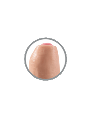 KING COCK - REALISTIC DILDO UNCUT FLESH 21 CM - 53Xshop