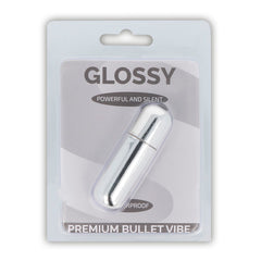 GLOSSY - PREMIUM VIBE VIBRATING BULLET 10V SILVER - 53Xshop