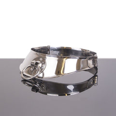METAL HARD - RESTRAINT COLLAR WITH RING - 53Xshop
