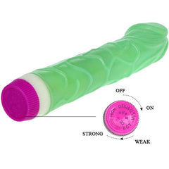 BAILE - WAVES OF PLEASURE VIBRATOR 23 CM GREEN - 53Xshop