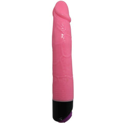BAILE - COLORFUL SEX REALISTIC VIBRATOR PINK 23 CM - 53Xshop