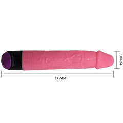 BAILE - COLORFUL SEX REALISTIC VIBRATOR PINK 23 CM - 53Xshop