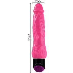 BAILE - COLORFUL SEX REALISTIC VIBRATOR PINK 24 CM - 53Xshop