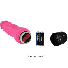 BAILE - COLORFUL SEX REALISTIC VIBRATOR PINK 24 CM - 53Xshop