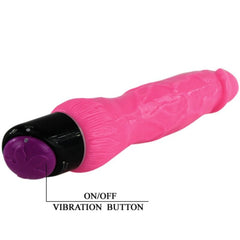 BAILE - COLORFUL SEX REALISTIC VIBRATOR PINK 24 CM - 53Xshop