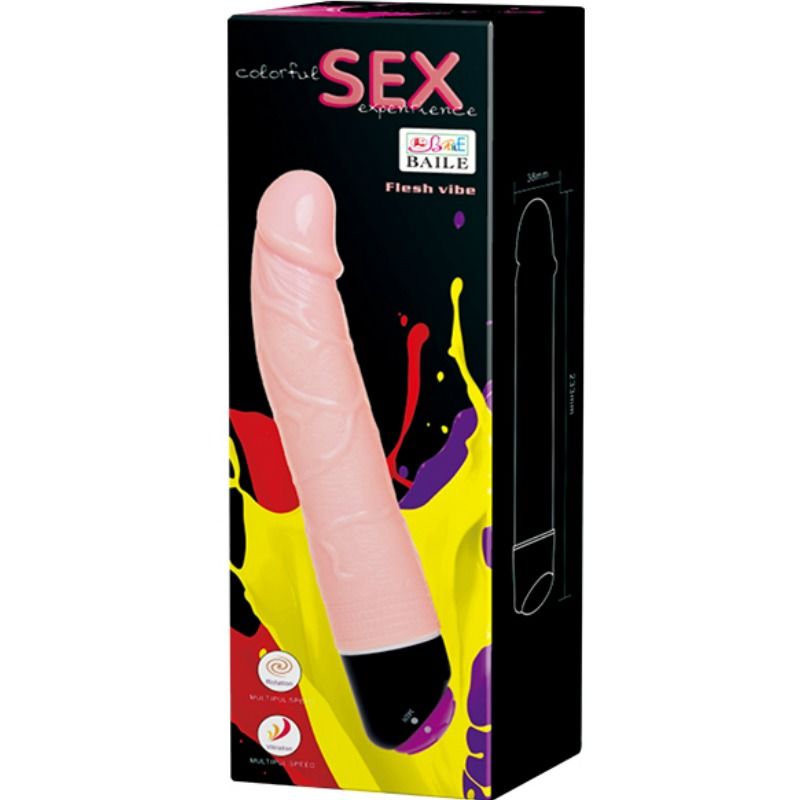 BAILE - COLORFUL SEX VIBRATION AND ROTATION 24 CM - 53Xshop