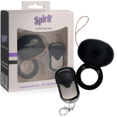 SPIRIT - VIBRATING REMOTE CONTROL COCK RING BLACK - 53Xshop