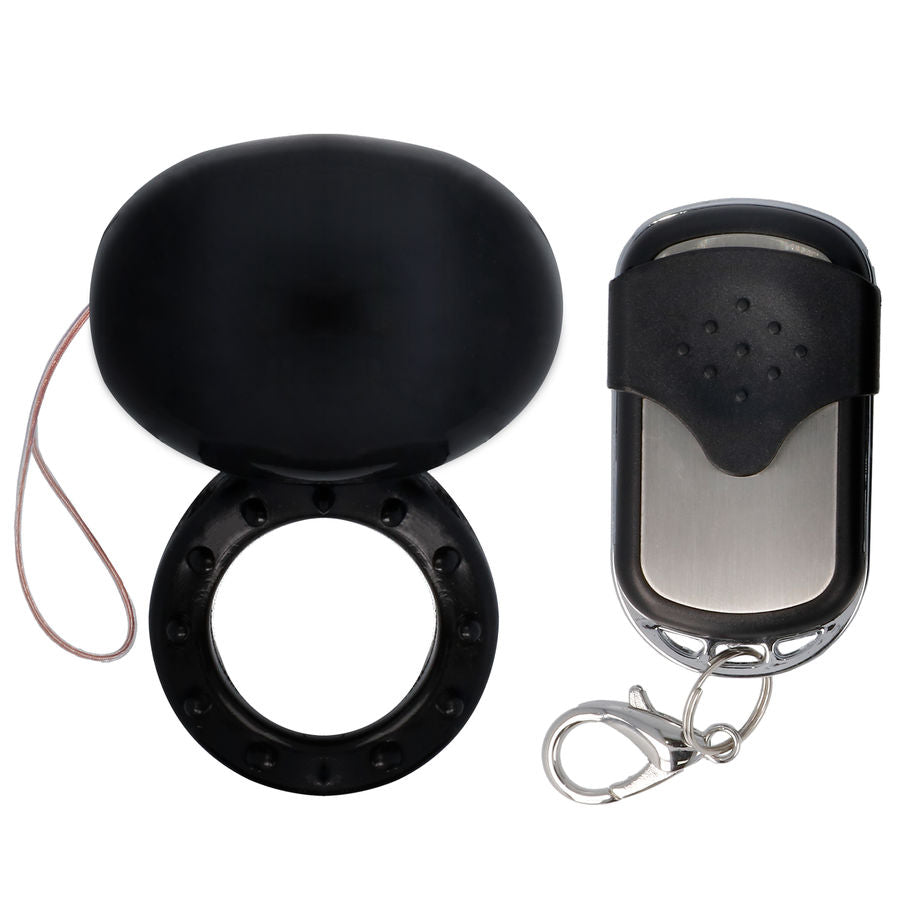 SPIRIT - VIBRATING REMOTE CONTROL COCK RING BLACK - 53Xshop