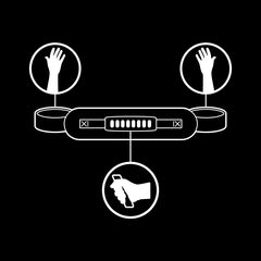 FETISH SUBMISSIVE - NOPRENE LINING HANDCUFFS WITH HANDLE - 53Xshop