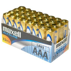 MAXELL - BATTERY AAA LR03 PACK*32 UDS - 53Xshop