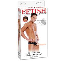 FETISH FANTASY SERIES - SERIES NATURAL DREAM VIBRATING HOLLOW STRAP ON - 53Xshop