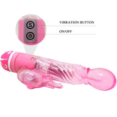 BAILE - MULTISPEED VIBRATOR WITH PINK STIMULATOR - 53Xshop