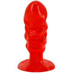 BAILE - UNISEX ANAL PLUG WITH RED SUCTION CUP - 53Xshop