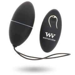 WOMANVIBE - ALSAN EGG REMOTE CONTROL BLACK SILICONE BLACK - 53Xshop