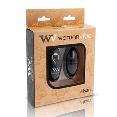 WOMANVIBE - ALSAN EGG REMOTE CONTROL BLACK SILICONE BLACK - 53Xshop