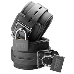 TOM OF FINLAND - NEOPRENE WRIST CUFFS WITH LOCK - 53Xshop