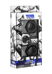 TOM OF FINLAND - 3 PIECE COCK RING - 53Xshop