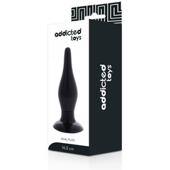 ADDICTED TOYS - ANAL PLUG 14.5 CM BLACK - 53Xshop