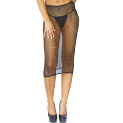 LEG AVENUE - CRYSTALIZED FISHNET MULTIDRESS BLACK O.S - 53Xshop