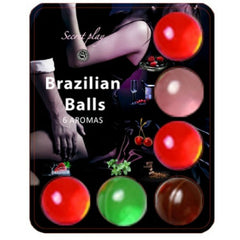 SECRETPLAY - BRAZILLIAN BALLS LUBRICANT HOT BALLS 6 UNITS - 53Xshop