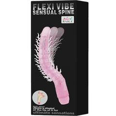 BAILE - FLEXI VIBE SENSUAL SPINE BENDABLE VIBRATING DILDO LILAC 23.5 CM - 53Xshop