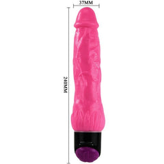 BAILE - COLORFUL SEX LILAC REALISTIC VIBRATOR 24 CM - 53Xshop
