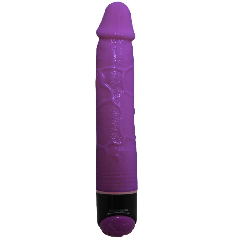 BAILE - COLORFUL SEX LILAC REALISTIC VIBRATOR 23 CM - 53Xshop