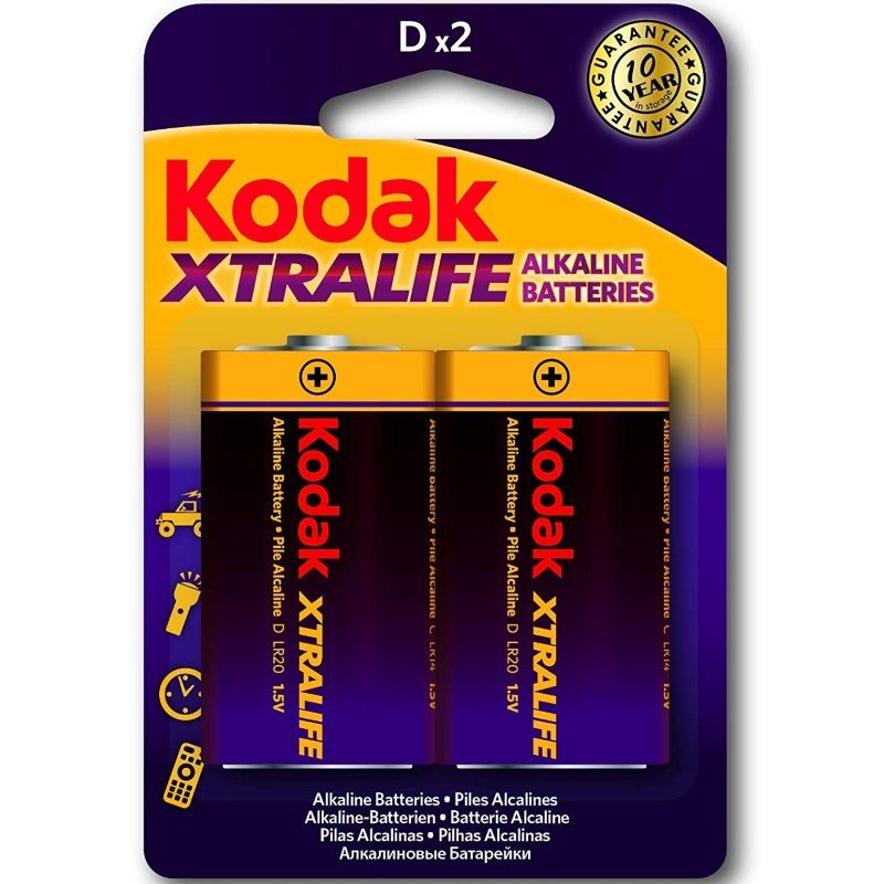 KODAK - XTRALIFE ALKALINE BATTERIES LR20 D LR20 1.5V - 53Xshop