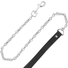 DARKNESS - HIGH QUALITY LEATHER NECKLACE WITH LEASH - 53Xshop