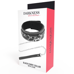 DARKNESS - HIGH QUALITY LEATHER NECKLACE WITH LEASH - 53Xshop