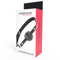 DARKNESS - BLACK BREATHABLE GAG - 53Xshop