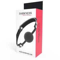 DARKNESS - BLACK SILICONE GAG - 53Xshop