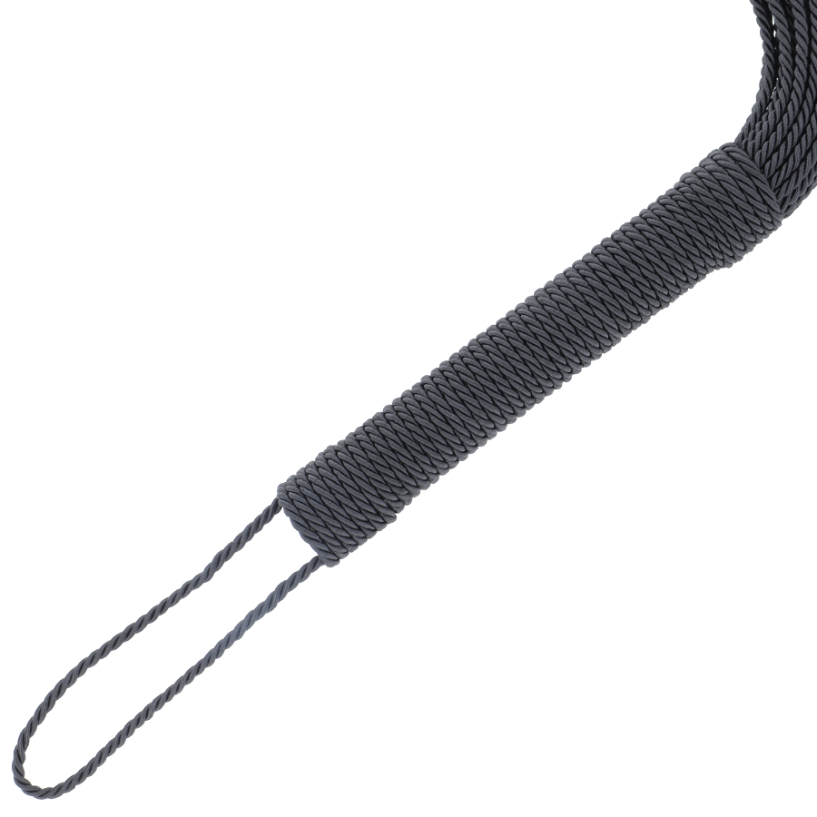 DARKNESS - BLACK BONDAGE WHIP 50CM - 53Xshop