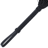 DARKNESS - BLACK BONDAGE WHIP 42CM LEATHER - 53Xshop
