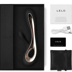 LELO - SORAYA 2 BLACK RABBIT VIBRATOR - 53Xshop