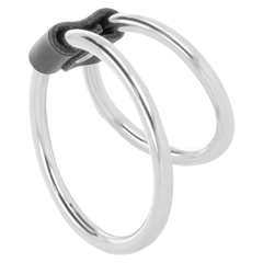 DARKNESS - DOUBLE METAL PENIS RING - 53Xshop