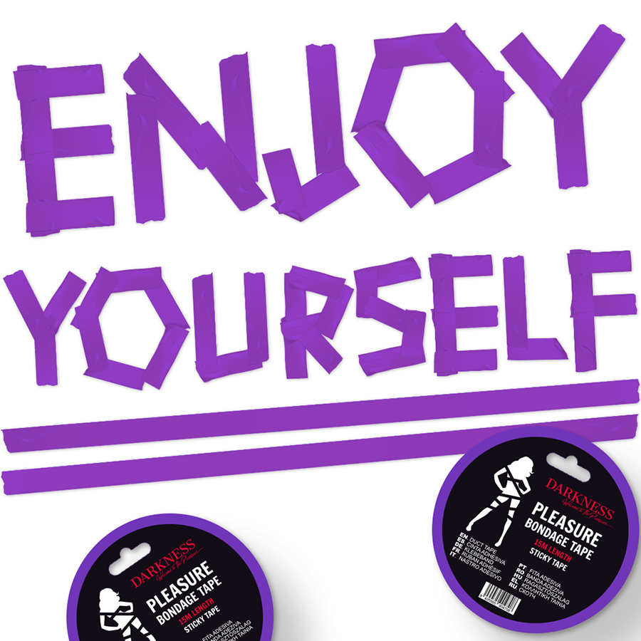 DARKNESS - ADHESIVE LILAC BONDAGE TAPE 15M - 53Xshop