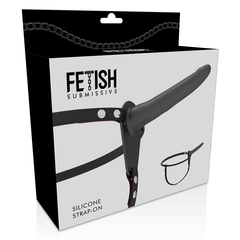FETISH SUBMISSIVE HARNESS - BLACK SILICONE 15 CM - 53Xshop