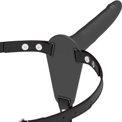 FETISH SUBMISSIVE HARNESS - BLACK SILICONE 15 CM - 53Xshop