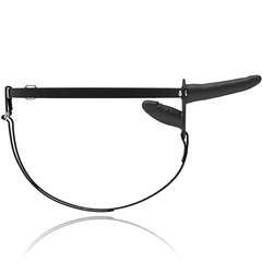 FETISH SUBMISSIVE HARNESS - DOUBLE PENETRATION BLACK VIBRATOR - 53Xshop