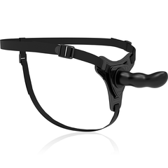 FETISH SUBMISSIVE HARNESS - BLACK SILICONE G-SPOT 16 CM - 53Xshop