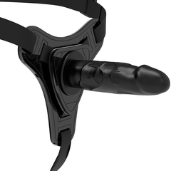 FETISH SUBMISSIVE HARNESS - REALISTIC BLACK SILICONE 15 CM - 53Xshop