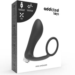 ADDICTED TOYS - PROSTATIC VIBRATOR RECHARGEABLE MODEL 1 - BLACK - 53Xshop