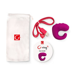 G-VIBE - FUN TOYS GRING VIBRATOR RING XL SWEET RASPBERRY - 53Xshop