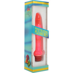 SEVEN CREATIONS - JELLY THIN PINK ANAL VIBRATOR - 53Xshop