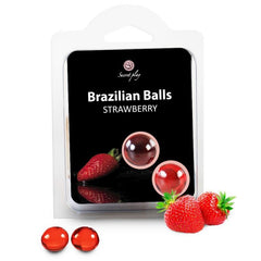 SECRETPLAY - 2 BRAZILIAN BALLS STRAWBERRY - 53Xshop