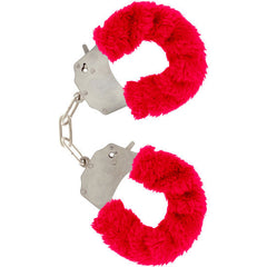 TOYJOY - FURRY FUN CUFFS BONDAGE RED - 53Xshop