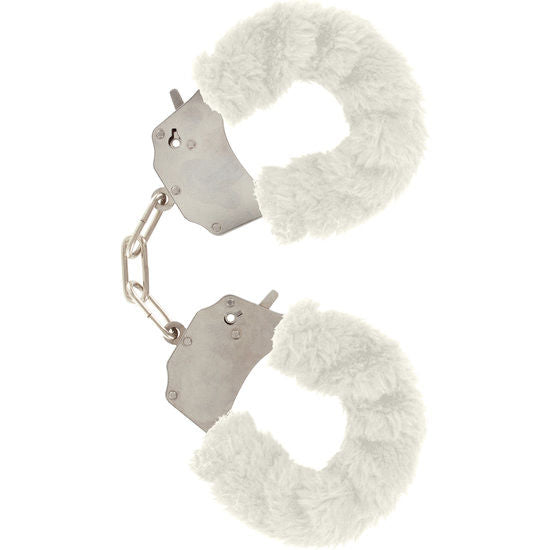 TOYJOY - FURRY FUN CUFFS BONDAGE WHITE - 53Xshop